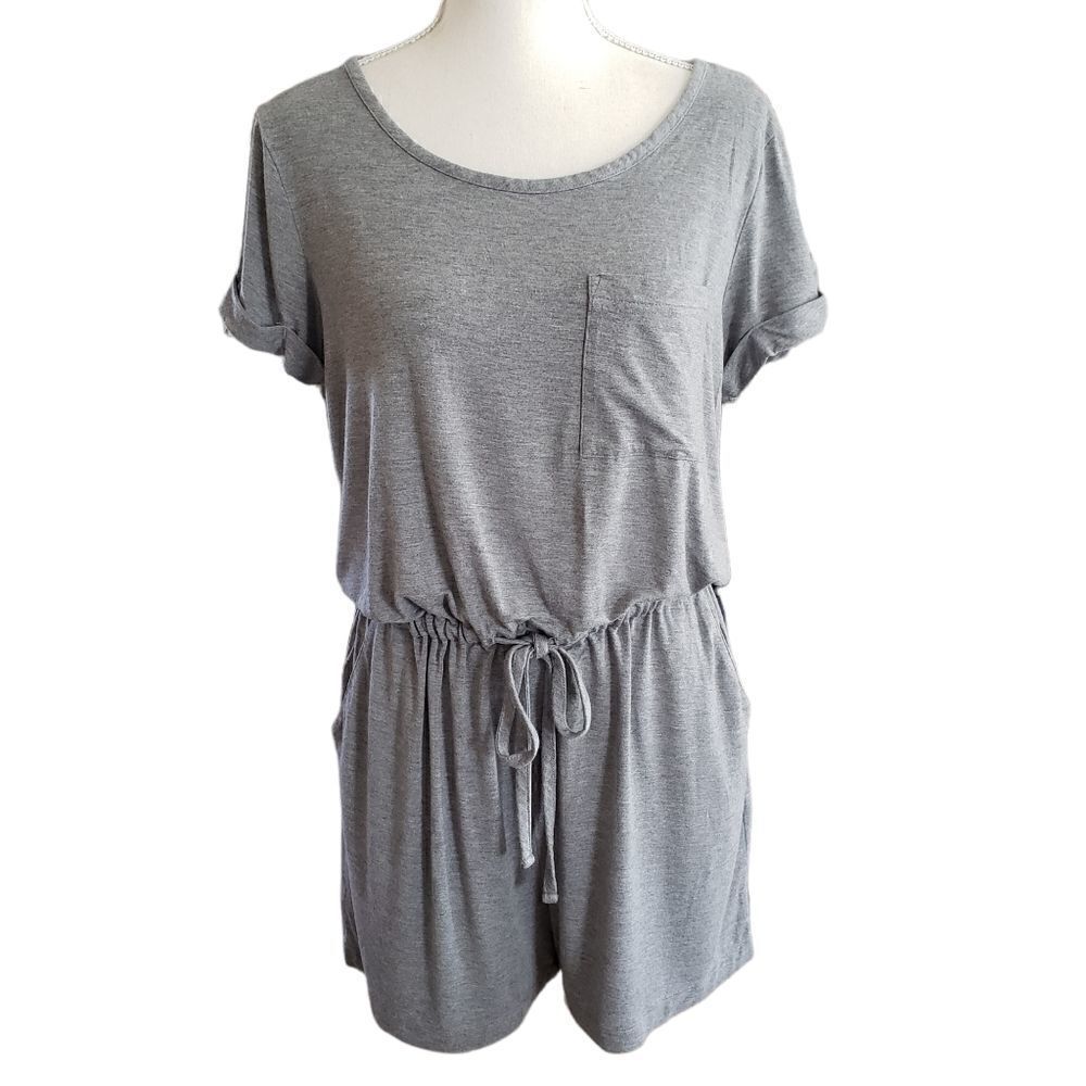 Artisan NY Gray Soft Jersey Romper Sz M